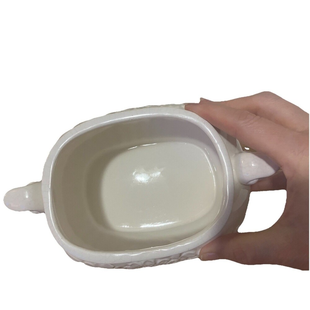 Vintage small Himark White Ceramic Small Daisy Soup gravy Tureen With Lid - Picture 12 of 16